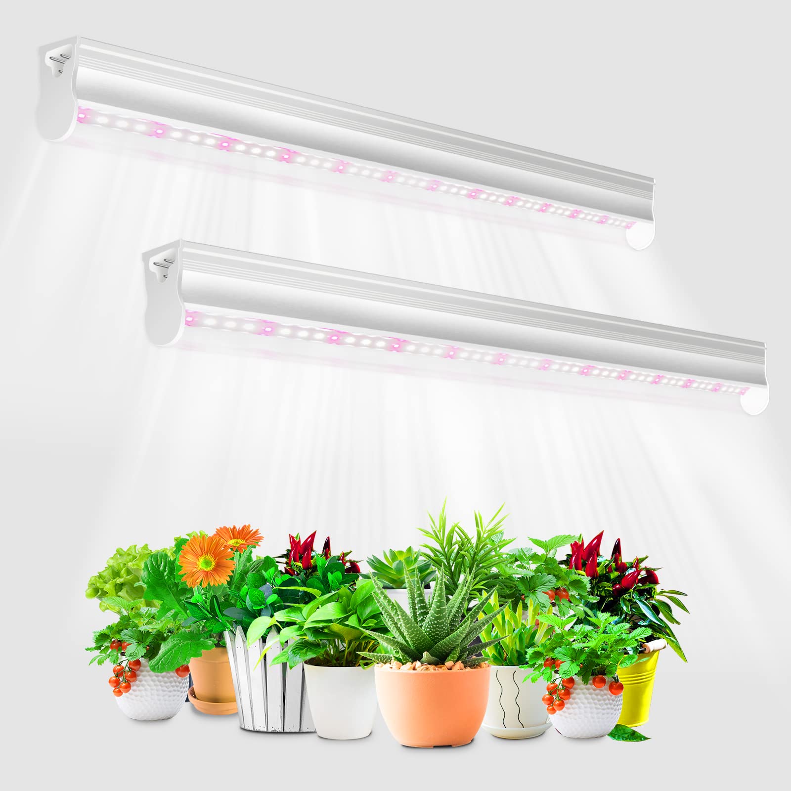 Amazon.com: SZHLUX T5 Grow Lights, Grow Light Strip 2FT 20W (2×10W